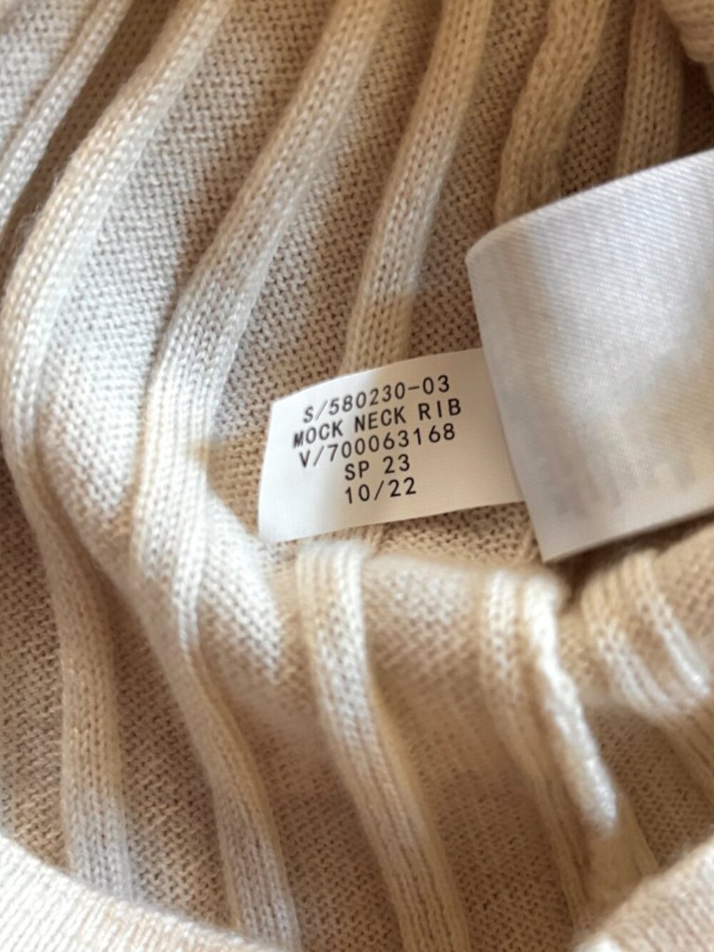 Banana Republic Franki Merino Mock-Neck Top - Sleeveless Tank Ivory XS - Picture 8 of 12
